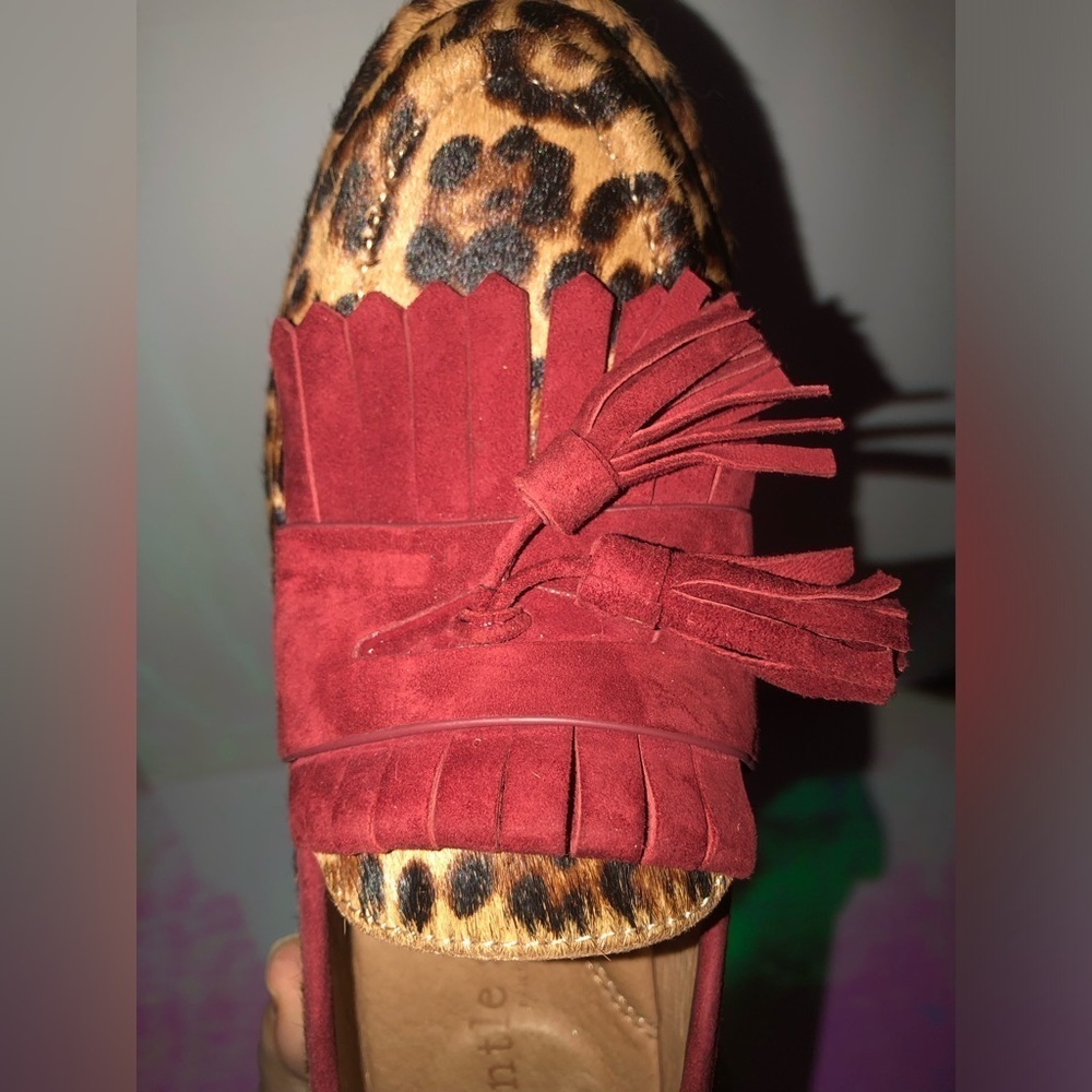Gentle Souls Leopard and Red Loafers size 6 - Picture 14 of 16